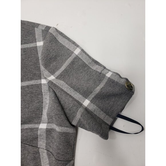 Tommy Hilfiger Women’s Grey/Ivory Windowpane Plaid Shift Dress A8FK1CSD Size 8 - Picture 4 of 16